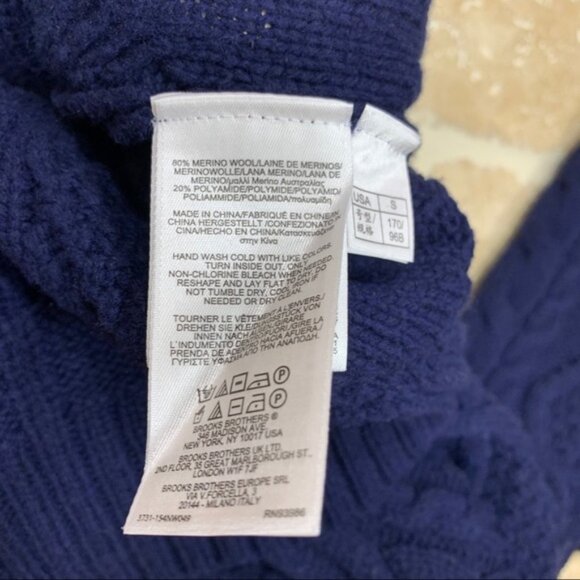 Brooks Brothers Cable Knit Wool Blend ZipUp Jacket - Picture 6 of 6